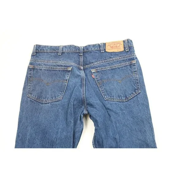 Vintage 80s Levis 517xx Mens 38x33 Distressed Flared Wide Leg Bootcut Jeans USA